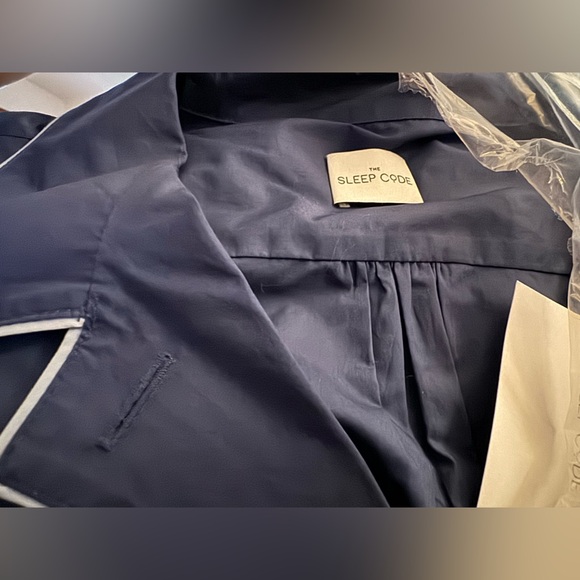 THE SLEEP CODE: SASI ORGANIC COTTON POPLIN SHORT PJ SET - Picture 7 of 7